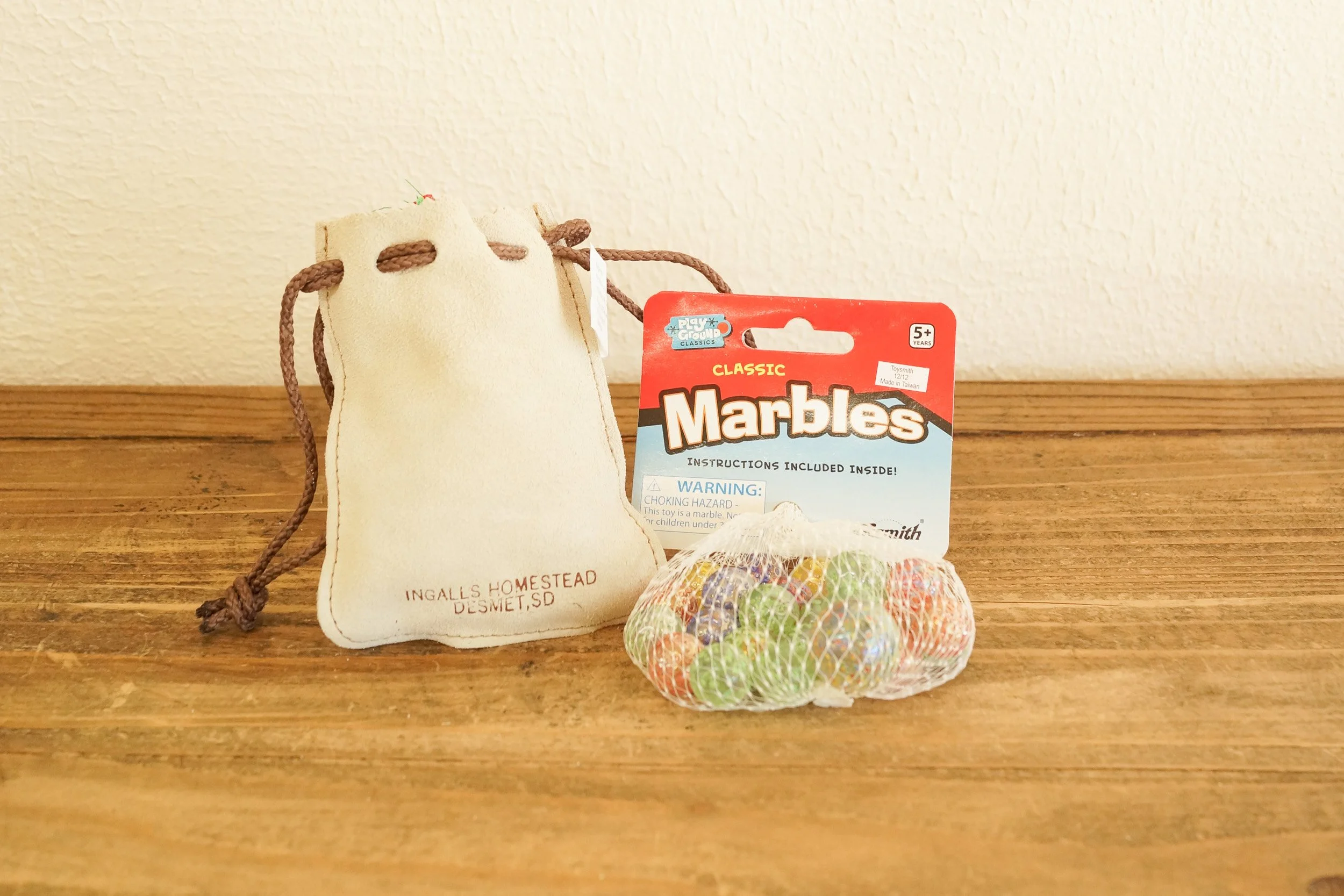 Class Marble Set with Leather Pouch and Book of Marbles — Ingalls